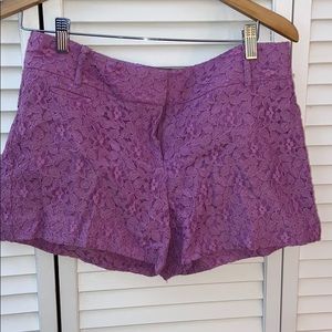 Lavender lace shorts